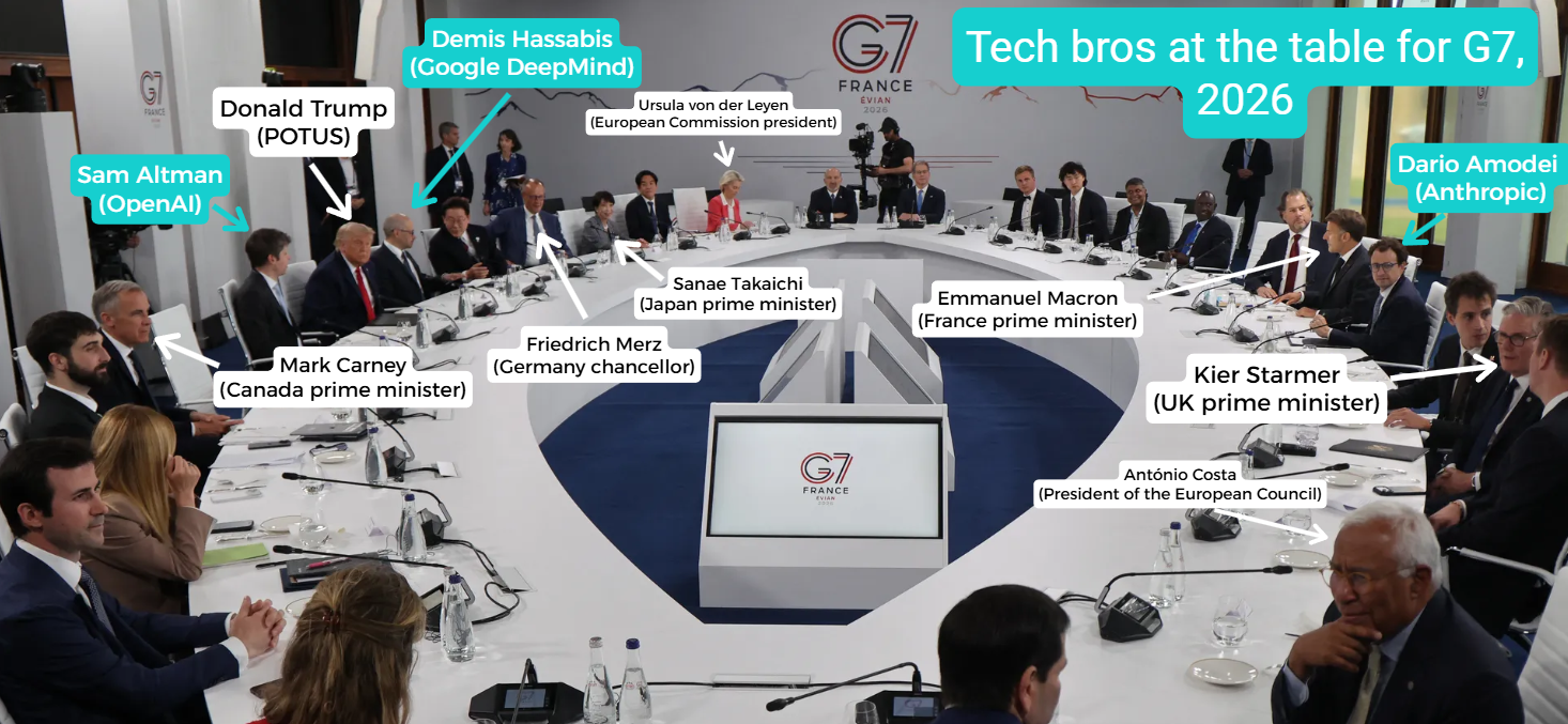 AI tech bros at the G7 table